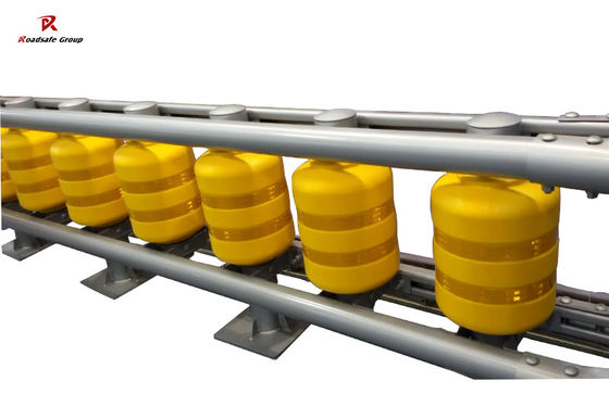 quality Highway safety roller barrier traffic guardrail crash delineator reflektif roller barrier pagar factory