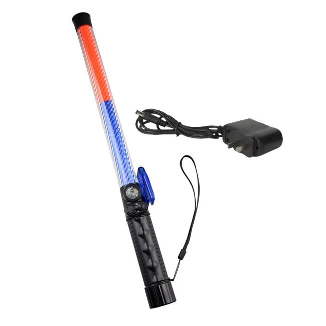 LED Plastic Emergency Flashing Traffic Safety Baton Untuk Railway Road Control 3