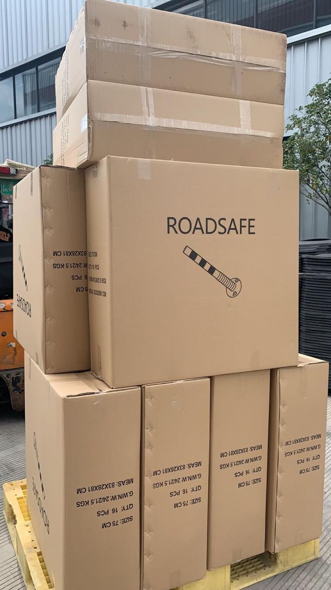 Peringatan Keamanan Lalu Lintas Luar Ruang 75cm Peringatan Lalu Lintas Plastik PU tahan lama 20