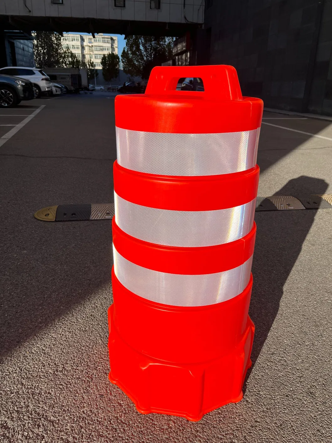 ROADSAFE jual panas PE Traffic Drum Crash Barrel Keselamatan Jalan Tol Barrel Peringatan Reflektif 3